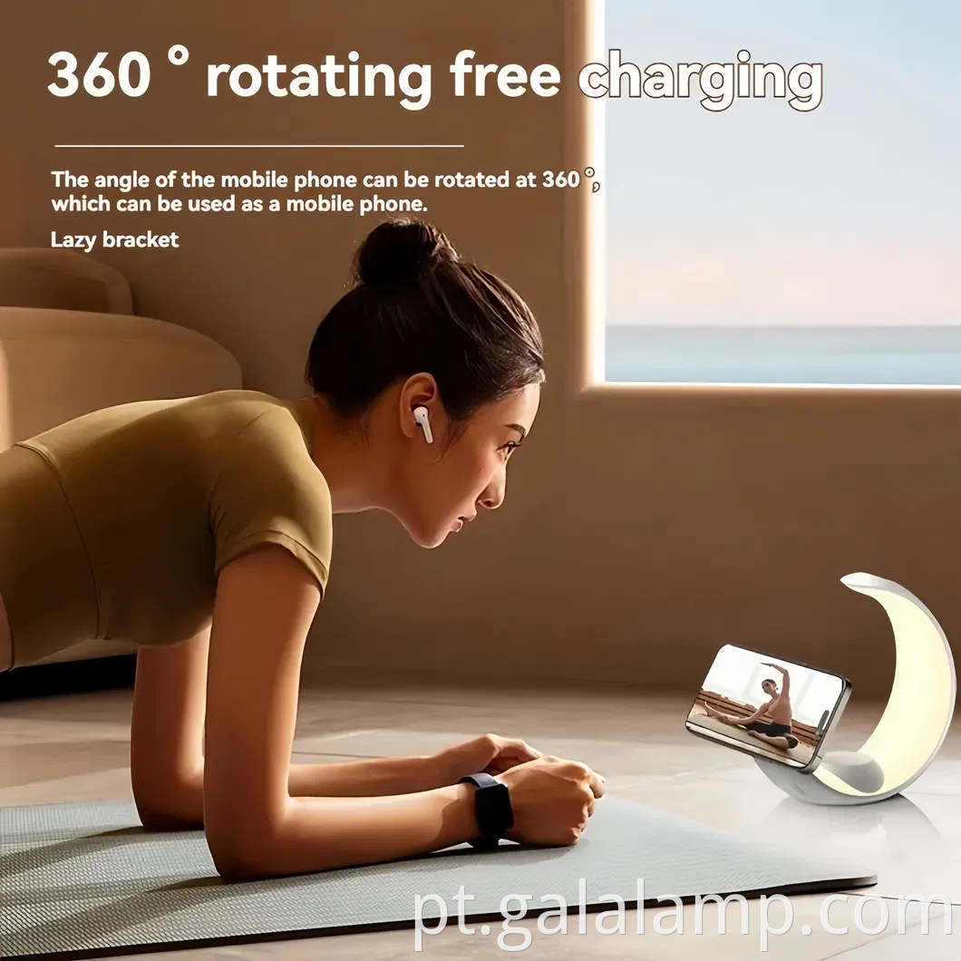 Pequena Luz da Luz Novo carregador sem fio de quatro e um sem fio Magnético Small Night Light 15W Carregamento sem fio Atmosfera Light Wake Up Light